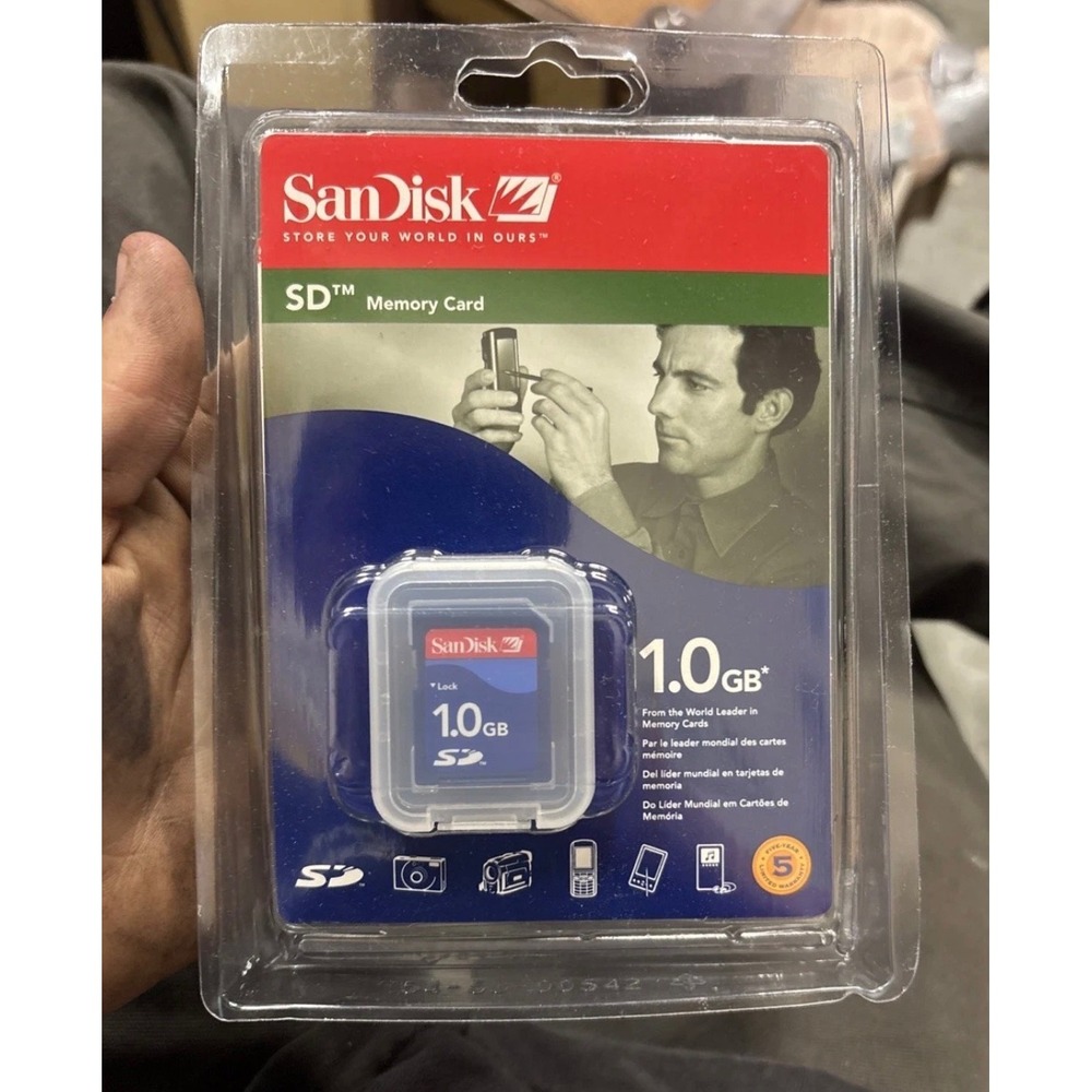 SanDisk 1GB SD Memory Card Class 2 Retail Packaging SDSDB-1024-A10A New